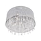 Cwi Lighting Benson 6 Light Drum Shade Flush Mount With Chrome Finish 5562C16C Clear - alternate 2